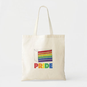 Tote Bag Mariage arc-en-ciel Gay pride de tranche de gâteau