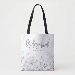Tote Bag Mariage botanique de Blue Boho   Bridesmaid