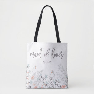 Tote Bag Mariage botanique de Blue Boho   Maid of Honor