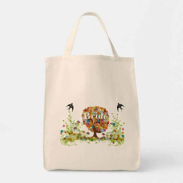 Tote Bag Mariage Branche Latérale de la Forêt Enchantée (Devant)