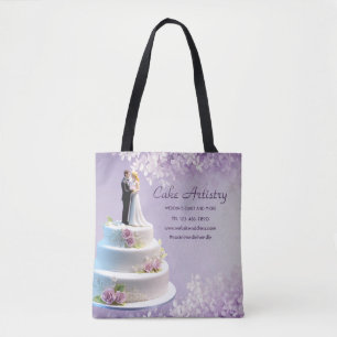 Tote Bag Mariage Bride et Groom Cake Bakery