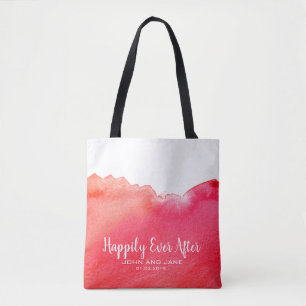 Tote Bag Mariage bridesmaid cadeau heureux jamais après rou
