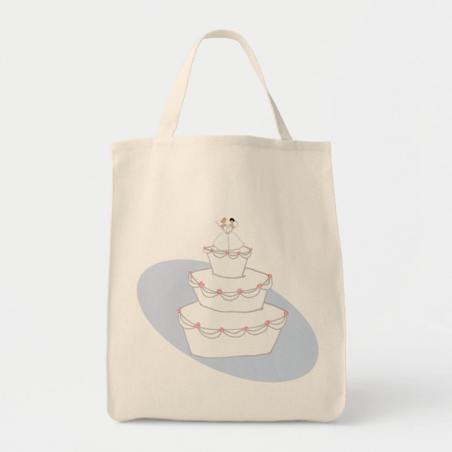Tote Bag Mariage Cake Deux Mariées (Devant)