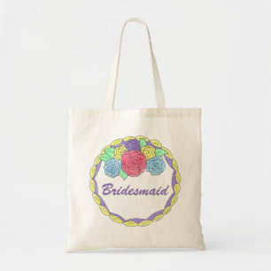 Tote Bag Mariage Cake Floral Flower Bridesmaid
