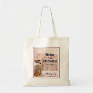 Tote Bag Mariage campagnard de lait rustique