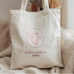 Tote Bag Mariage Classique Jardin de Famille Bienvenue