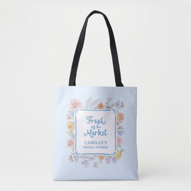 Tote Bag Mariage dans l'air frais du marché : Baby Shower d (Devant)
