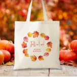 Tote Bag Mariage d'automne Bienvenue Chute d'amour<br><div class="desc">De belles chutes d'aquarelle séparent cette suite mariage du reste. Vous pouvez customiser tout le texte. Coordonner les éléments disponibles.</div>