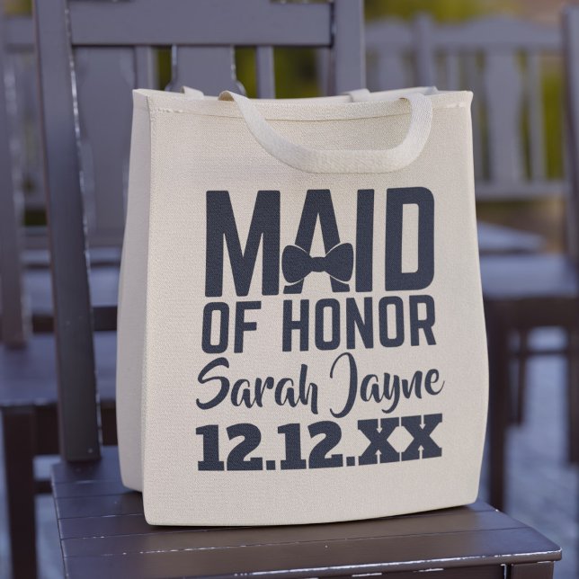Tote Bag Mariage de bachelorette d'honneur personnalisé (Créateur téléchargé)