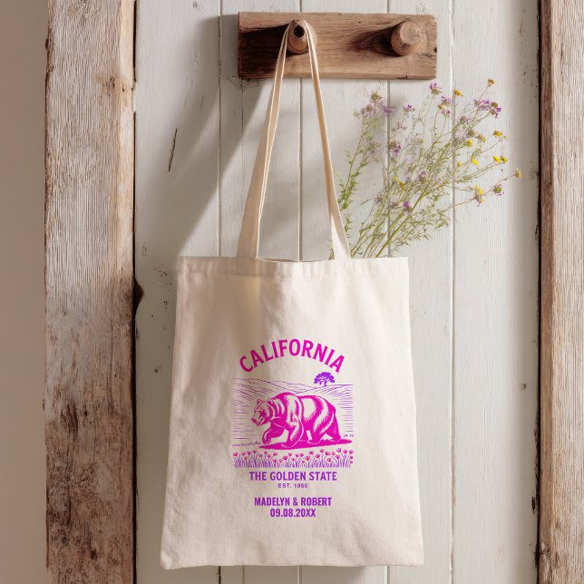 Tote Bag Mariage de Californie, bienvenue (Créateur téléchargé)
