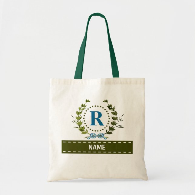 Tote Bag Mariage de couronne d'ivoire personnalisé Date Mon (Devant)