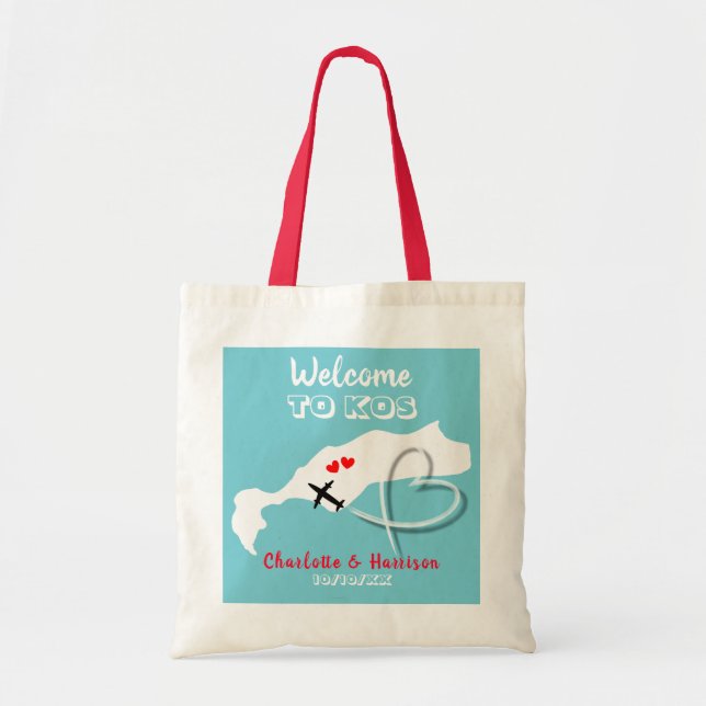 Tote Bag Mariage de destination Kos (Devant)