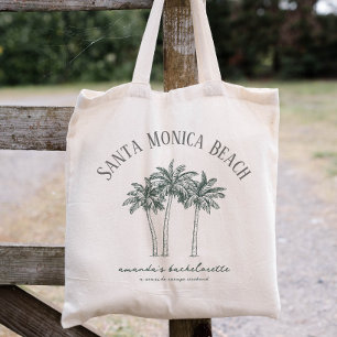 Tote Bag Mariage de destination Palm Tree coloré