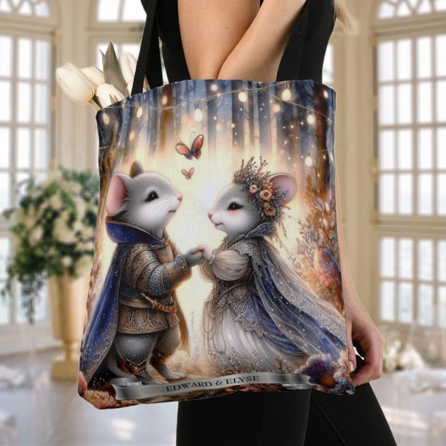 Tote Bag Mariage de la souris enchanted Forest Fairytale (Créateur téléchargé)