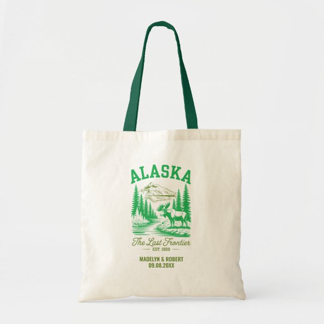 Tote Bag Mariage de l'Alaska Accueil Cadeaux de Bridesmaitr (Devant)