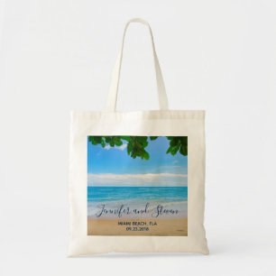 Tote Bag Mariage de l'île de vacances Tropical Beach
