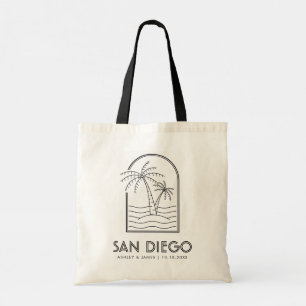 Tote Bag Mariage de San Diego Bienvenue Destination Mariage