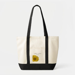 Tote Bag Mariage de tournesol jaune