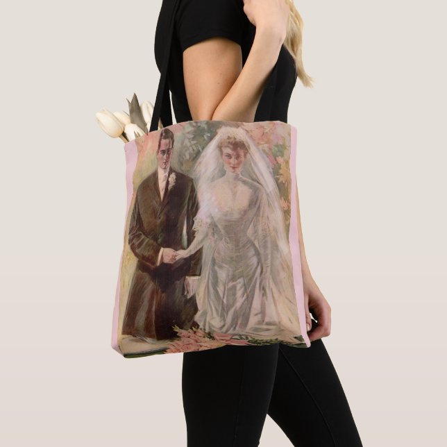 Tote Bag mariage édouardien 1906 (De près)