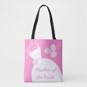 Tote Bag Mariage Gown Pink mère mariée partout
