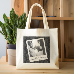 Tote Bag Mariage Instagram Photo Retro frame Texte personna
