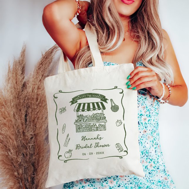 Tote Bag Mariage Lavis Fraîchement Sorti du Marché (Créateur téléchargé)