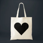 Tote Bag Mariage noir de coeur<br><div class="desc">C'est beau sac fourre-tout pour des amants avec l'image du coeur noir pour occasion juste mariée et n'importe quelle autre. Même il peut être customisé avec votre nom ou logo.</div>