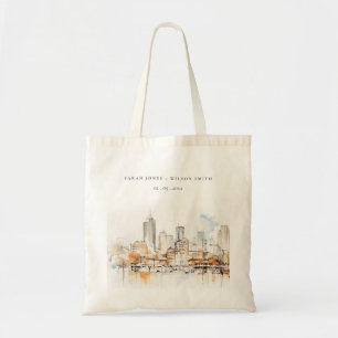 Tote Bag Mariage Paysage Aquarelle Atlanta Géorgie
