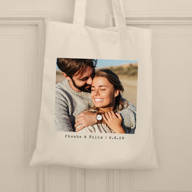 Tote Bag Mariage photo Couple (Créateur téléchargé)