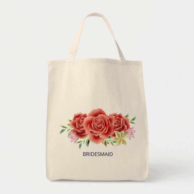 Tote Bag Mariage rose (Devant)