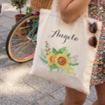 Tote Bag Mariage Russe de tournesol<br><div class="desc">Le Mariage Rustique Des Fleurs De Soleil Favorise Un Sac fourre-tout Personnalisé. 
(1) Pour plus de personnalisation,  veuillez cliquer sur le lien "customiser plus loin" et utiliser notre outil de conception pour modifier ce modèle. 
(2) Si vous avez besoin d'aide ou d'articles correspondants,  veuillez me contacter.</div>