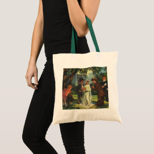 Tote Bag Mariage vintage, les enfants font semblant Mariée 