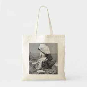 Tote Bag Mariage vintage, les mariés de la plage