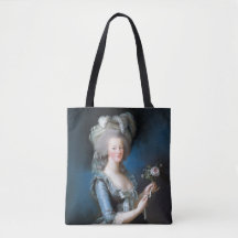 Marie Antoinette avec un rose