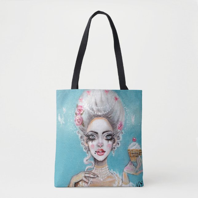 Tote Bag Marie Antoinette Qu'ils mangent du cupcake Mini (Devant)