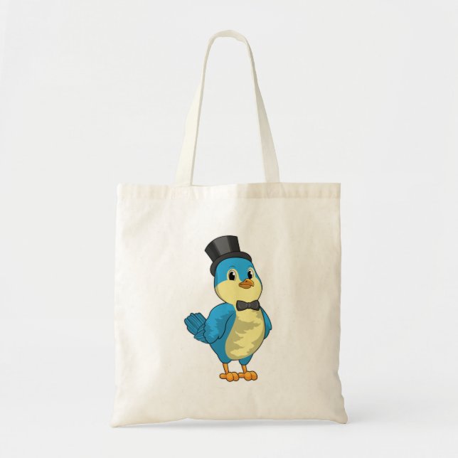 Tote Bag Marié oiseau avec ruban (Devant)