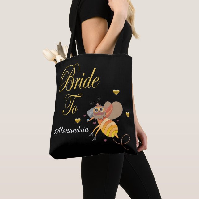 Tote Bag Mariée à être personnalisable (De près)