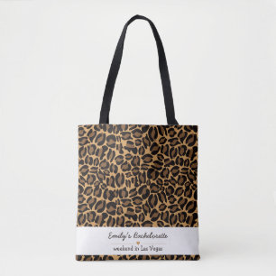 Tote Bag Mariée Bachelorette Boujee Tendance Imprimé Léopar