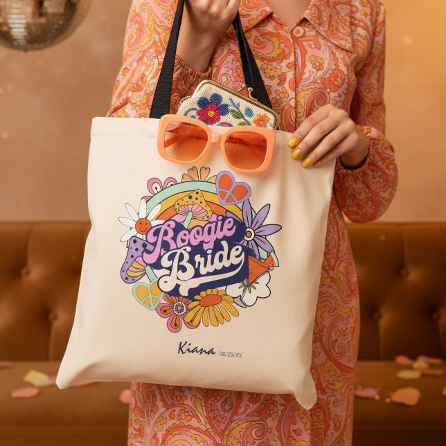 Tote Bag Mariée Boogie de la Décennie Groovy 70 ID929 (Créateur téléchargé)