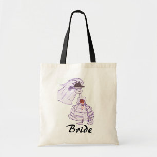 Tote Bag Mariée Casquette de baseball noire