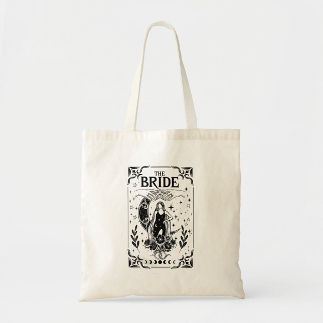Tote Bag Mariée de Bachelorette Sorcière Coven Mariage Goth (Devant)
