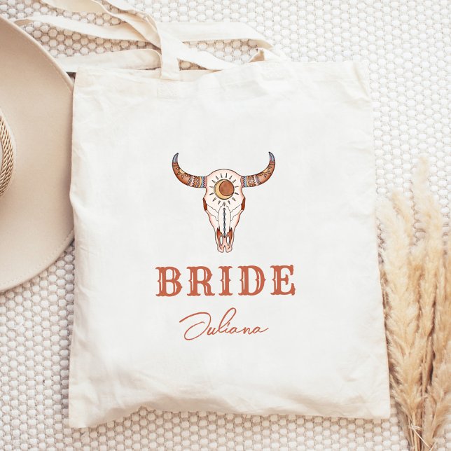 Tote Bag Mariée du dernier rodéo de cowgirl du désert (Créateur téléchargé)
