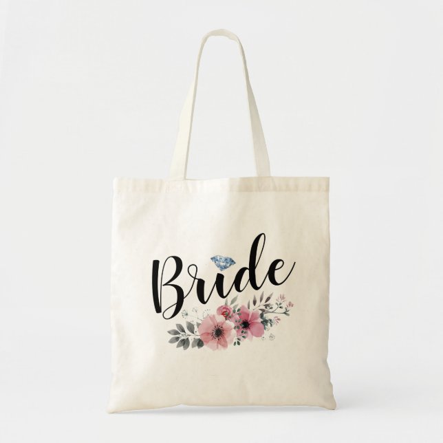 Tote Bag Mariée en calligraphie (Devant)