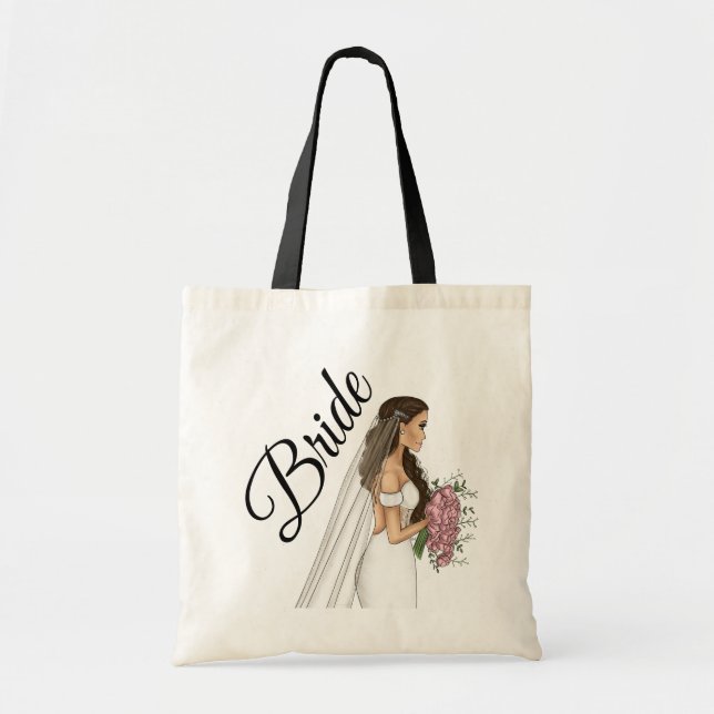 Tote Bag Mariée illustration de mode mariages classiques (Devant)