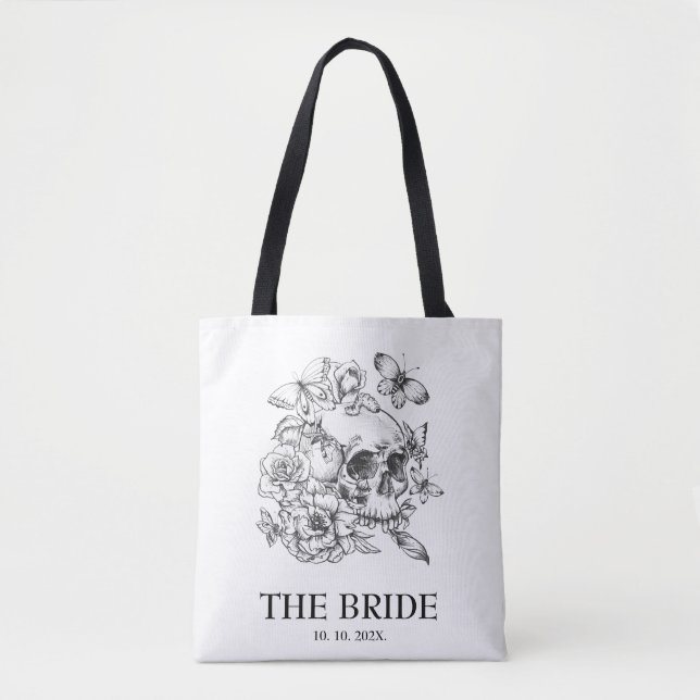 Tote Bag Mariée Mariage gothique (Devant)