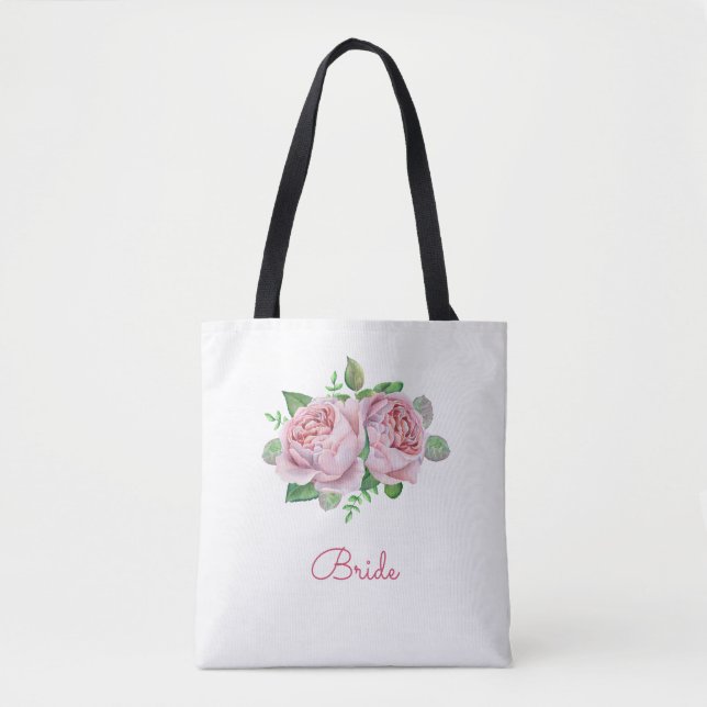 Tote Bag Mariée rose (Devant)