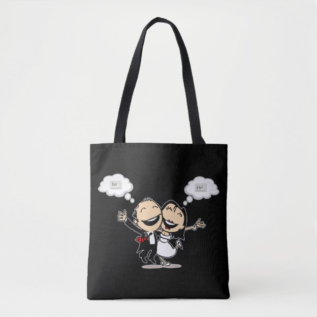 Tote Bag Mariés à peine (Devant)