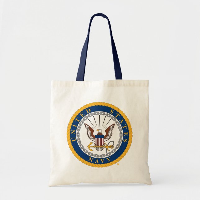 Tote Bag Marine américaine | Emblème de la marine (Devant)