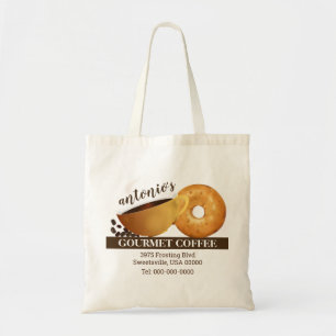 Tote Bag Marketing promotionnel de café et bagel