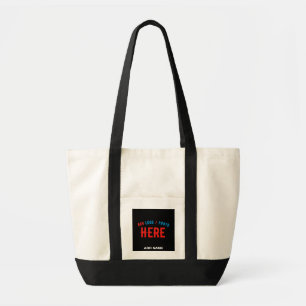 TOTE BAG MARQUE NOIRE VÉRIFIÉE, MODERNE ET PERSONNALISABLE